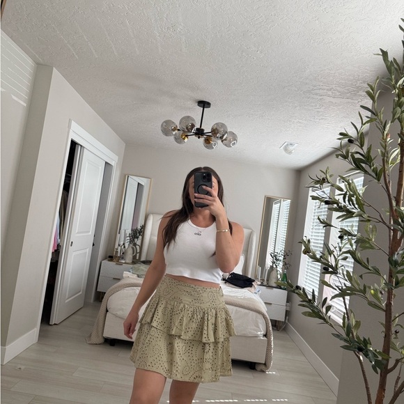 Express Bubble Mini Skirt with Ruffled Tiers - Picture 9 of 10